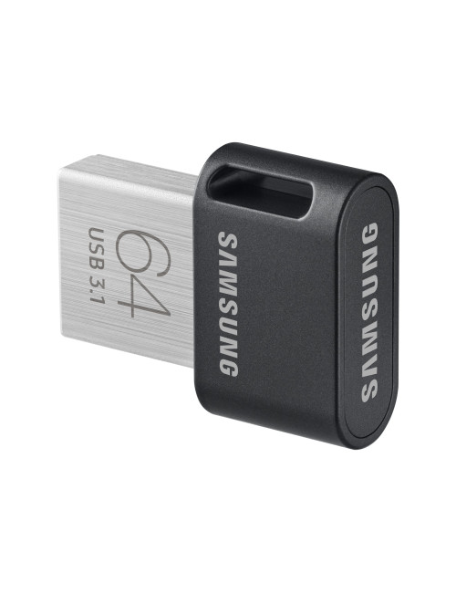 Samsung | FIT Plus | MUF-64AB/APC | 64 GB | USB 3.1 | Black/Silver