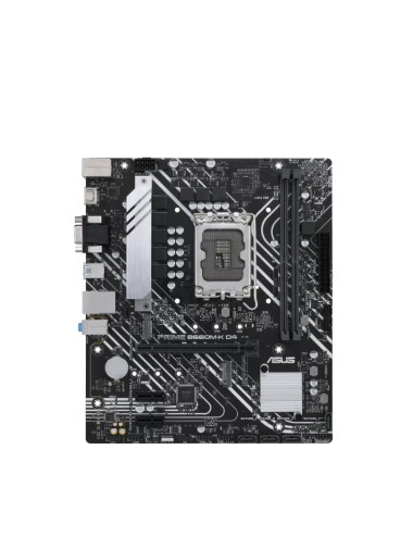 Asus | PRIME B660M-K D4 | Processor family Intel | Processor socket LGA1700 | DDR4 DIMM | Supported hard disk drive interfaces S