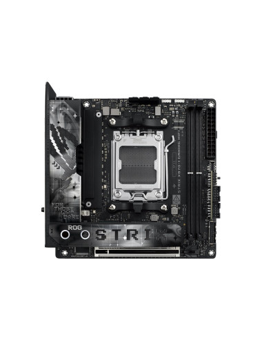 Asus | ROG STRIX X870-I GAMING WIFI | Processor family AMD | Processor socket AM5 | DDR5 DIMM | Supported hard disk drive interf