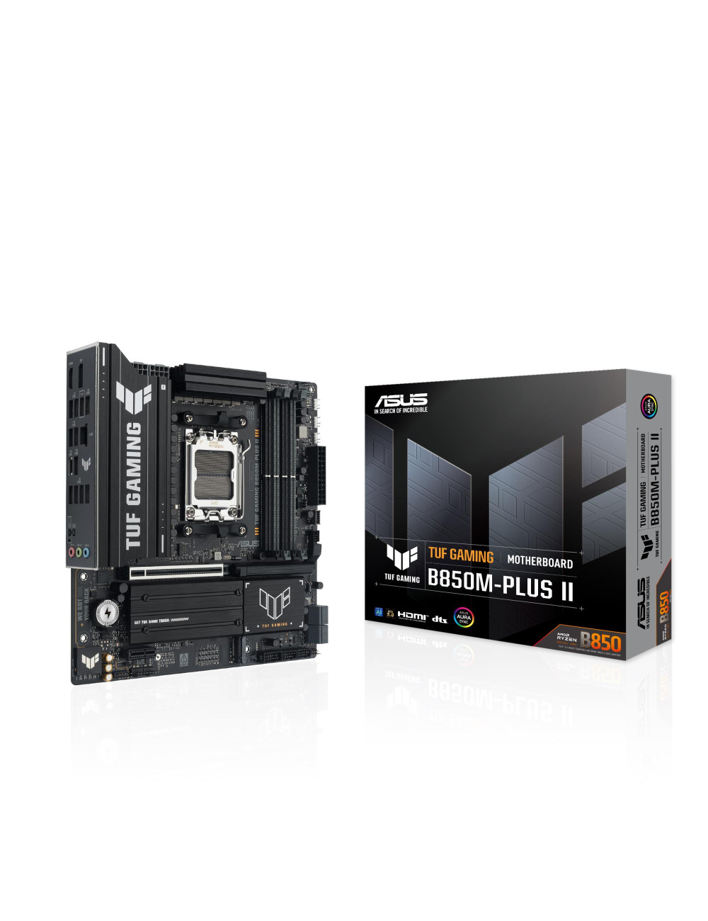 Mainboard|ASUS|AMD B850|SAM5|Micro-ATX|Memory DDR5|Memory slots 4|TUFGAMINGB850M-PLUSII