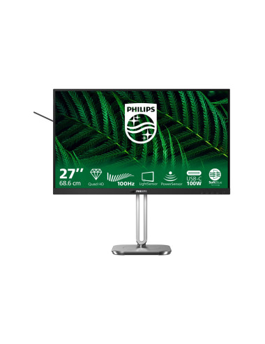 Philips 27B2G5601/00 | 27 " | IPS | 16:9 | 60 Hz | 4 ms | 2560 x 1440 pixels | 300 cd/m | HDMI ports quantity 1 | Silver