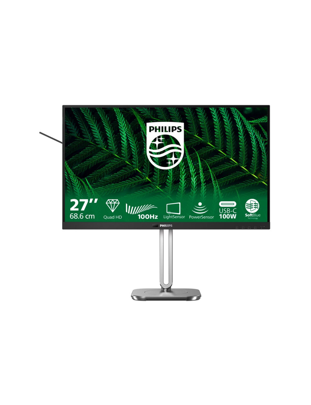 Philips 27B2G5601/00 | 27 " | IPS | 16:9 | 60 Hz | 4 ms | 2560 x 1440 pixels | 300 cd/m | HDMI ports quantity 1 | Silver