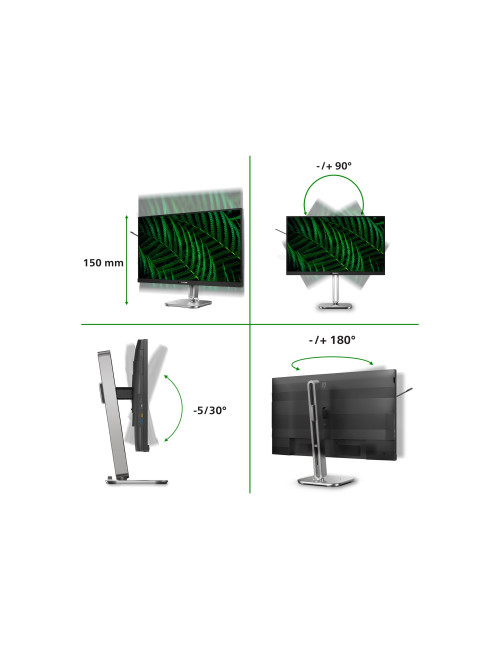 Philips 27B2G5601/00 | 27 " | IPS | 16:9 | 60 Hz | 4 ms | 2560 x 1440 pixels | 300 cd/m | HDMI ports quantity 1 | Silver