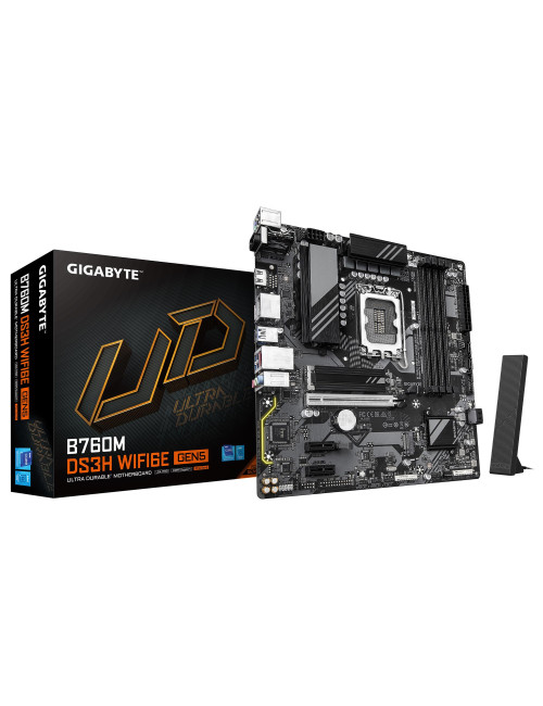 Mainboard|GIGABYTE|Intel B760 Express|LGA1700|Micro-ATX|Memory DDR5|Memory slots 4|B760MDS3HWF6EGEN5