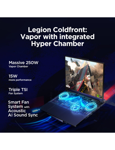 Lenovo Legion Pro 7 16IAX10H | Eclipse Black | 16 " | OLED | WQXGA | 2560 x 1600 pixels | Intel Core Ultra 9 | 275HX | 32 GB | C