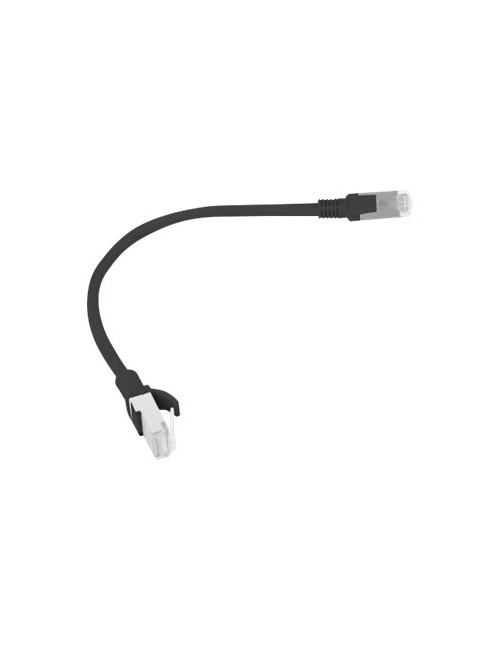 Lanberg Patchcord CAT.5E UTP 0.25M black fluke passed
