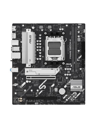 Asus PRIME B850M-K | Processor family AMD | Processor socket AM5 | DDR5 | Supported hard disk drive interfaces SATA, M.2 | Numbe