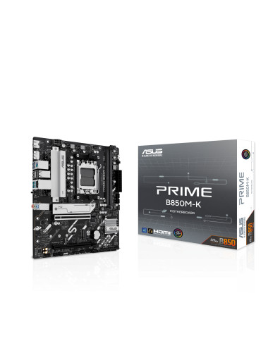 Asus PRIME B850M-K | Processor family AMD | Processor socket AM5 | DDR5 | Supported hard disk drive interfaces SATA, M.2 | Numbe