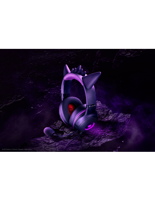 Razer Headset | Kraken Kitty V2 | Wired | Over-ear | Microphone | Noise canceling | Gengar Edition