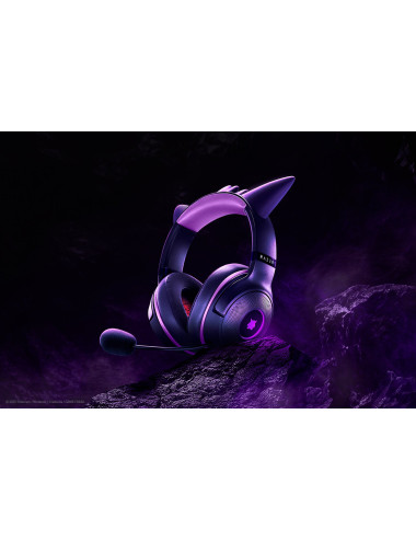 Razer Headset | Kraken Kitty V2 | Wired | Over-ear | Microphone | Noise canceling | Gengar Edition