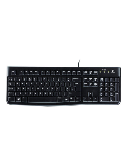 Logitech Desktop MK120 Wired keyboard USB Mouse included US Black