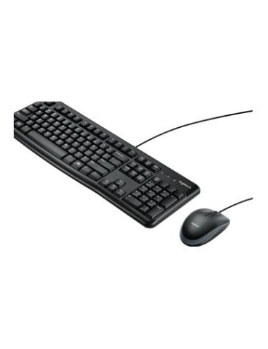 Logitech Desktop MK120 Wired keyboard USB Mouse included US Black