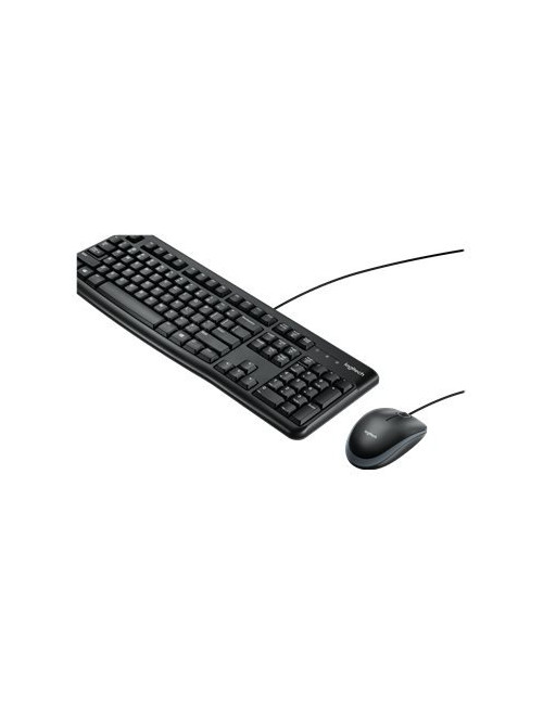 Logitech Desktop MK120 Wired keyboard USB Mouse included US Black