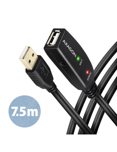 AXAGON Active extension cable, 7.5 m | ADR-207 | USB Type-A to USB Type-A