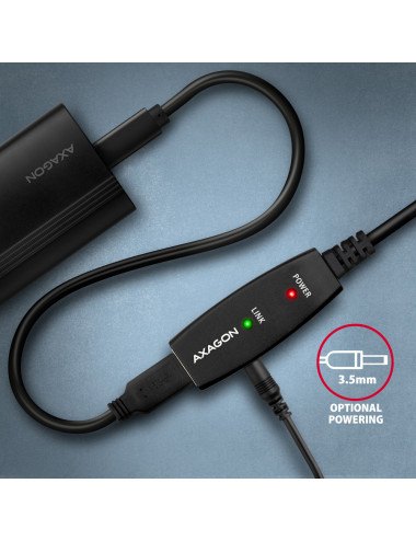 AXAGON Active extension cable, 7.5 m | ADR-207 | USB Type-A to USB Type-A