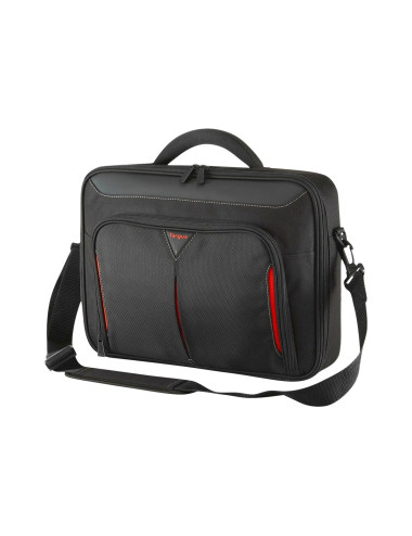 Targus | Classic | Fits up to size 14 " | Messenger - Briefcase | Black/Red | Shoulder strap