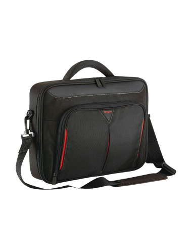 Targus | Classic | Fits up to size 14 " | Messenger - Briefcase | Black/Red | Shoulder strap
