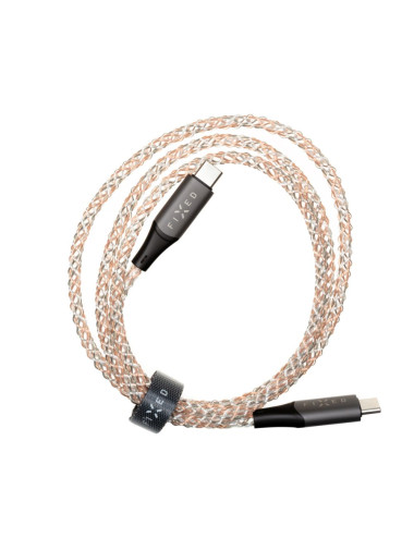 Fixed | Glowing Charging Cable USB-C/USB-C, PD support, Rainbow | FIXDLED-CC-RA