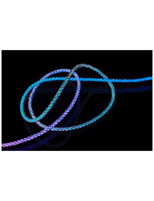 Fixed | Glowing Charging Cable USB-C/USB-C, PD support, Rainbow | FIXDLED-CC-RA