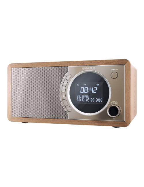 Sharp DR-450(BR) Digital Radio, FM/DAB/DAB+, Bluetooth 4.2, Alarm function, Brown | Sharp | Digital Radio | DR-450(BR) | Bluetoo