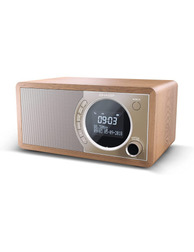 Sharp DR-450(BR) Digital Radio, FM/DAB/DAB+, Bluetooth 4.2, Alarm function, Brown | Sharp | Digital Radio | DR-450(BR) | Bluetoo