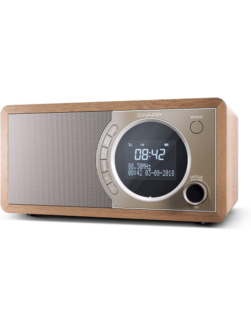 Sharp DR-450(BR) Digital Radio, FM/DAB/DAB+, Bluetooth 4.2, Alarm function, Brown | Sharp | Digital Radio | DR-450(BR) | Bluetoo