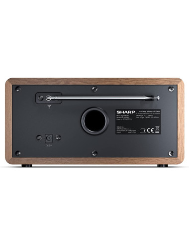 Sharp DR-450(BR) Digital Radio, FM/DAB/DAB+, Bluetooth 4.2, Alarm function, Brown | Sharp | Digital Radio | DR-450(BR) | Bluetoo