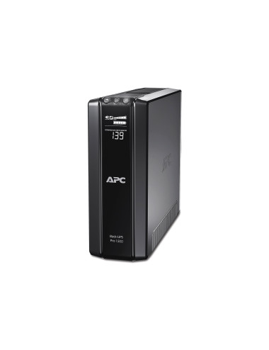 Schneider Electric APC Back-UPS Pro, Tower, 10x IEC C13 outlets, AVR, LCD, user-replaceable battery | BR1500GI | 1500 VA | 865 W