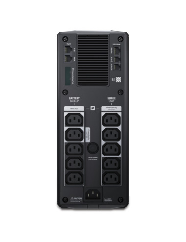 Schneider Electric APC Back-UPS Pro, Tower, 10x IEC C13 outlets, AVR, LCD, user-replaceable battery | BR1500GI | 1500 VA | 865 W
