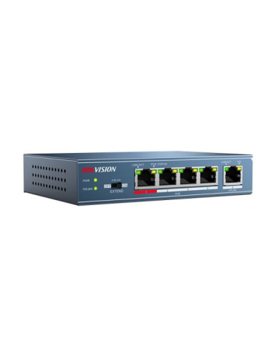 Hikvision | Switch | DS-3E0105P-E | Unmanaged | Desktop | 10/100 Mbps (RJ-45) ports quantity 4 | Gigabit Ethernet (copper) ports