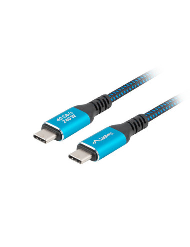 Lanberg USB-C M/M 4.0 CABLE 240W 8K 60HZ | CA-CMCM-44CU-0005-BK