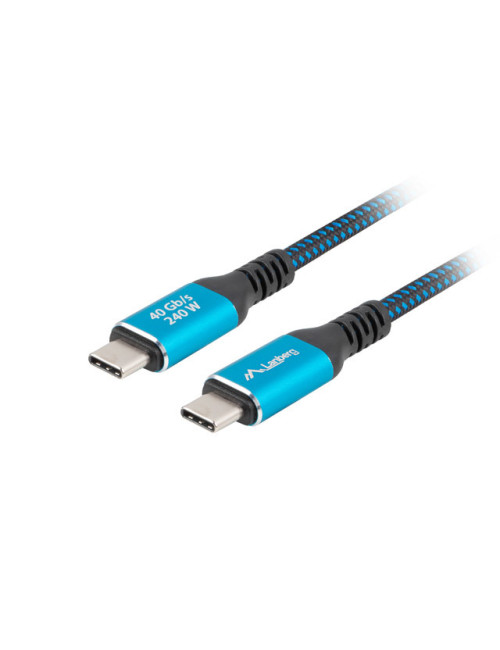 Lanberg USB-C M/M 4.0 CABLE 240W 8K 60HZ | CA-CMCM-44CU-0005-BK