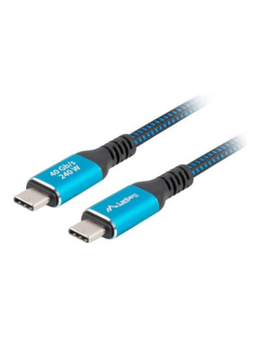 Lanberg USB-C M/M 4.0 CABLE 240W 8K 60HZ | CA-CMCM-45CU-0015-BK