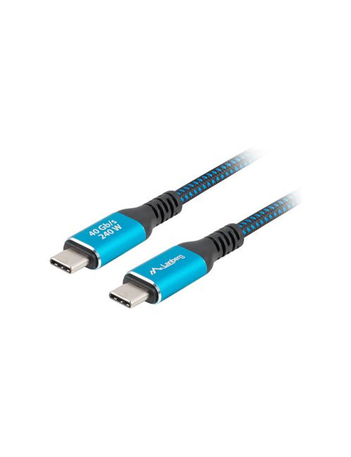 Lanberg USB-C M/M 4.0 CABLE 240W 8K 60HZ | CA-CMCM-45CU-0015-BK