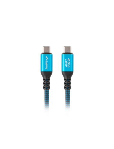 Lanberg USB-C M/M 4.0 CABLE 240W 8K 60HZ | CA-CMCM-45CU-0015-BK