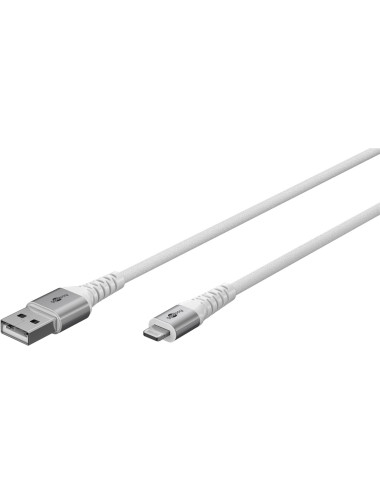 Goobay Lightning USB-A Supersoft Textile Cable with Metal Plugs | 74511