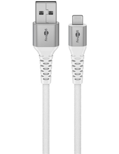 Goobay Lightning USB-A Supersoft Textile Cable with Metal Plugs | 74511