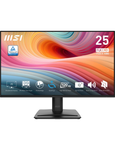 LCD Monitor|MSI|PRO MP251 E2|24.5"|Business|Panel IPS|1920x1080|16:9|120 Hz|1 ms|Speakers|Colour Black|PROMP251E2