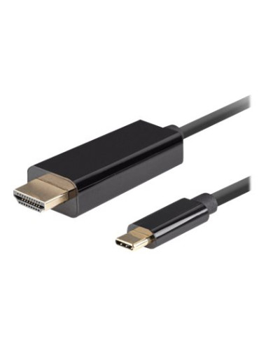 Lanberg USB-C to HDMI Cable, 0.5 m 4K/60Hz, Black | Lanberg | USB-C to HDMI Cable | CA-CMHD-10CU-0005-BK | 0.5 m