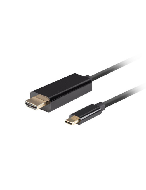 Lanberg USB-C to HDMI Cable, 0.5 m 4K/60Hz, Black | Lanberg | USB-C to HDMI Cable | CA-CMHD-10CU-0005-BK | 0.5 m