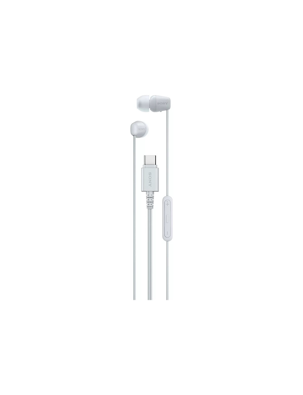 Sony IER EX15C USB C Wired Earbuds with Mic, White | Sony