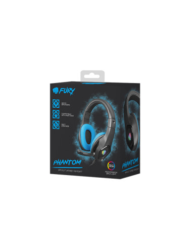 Fury Gaming Headset Natec Fury Phantom Headband/On-Ear