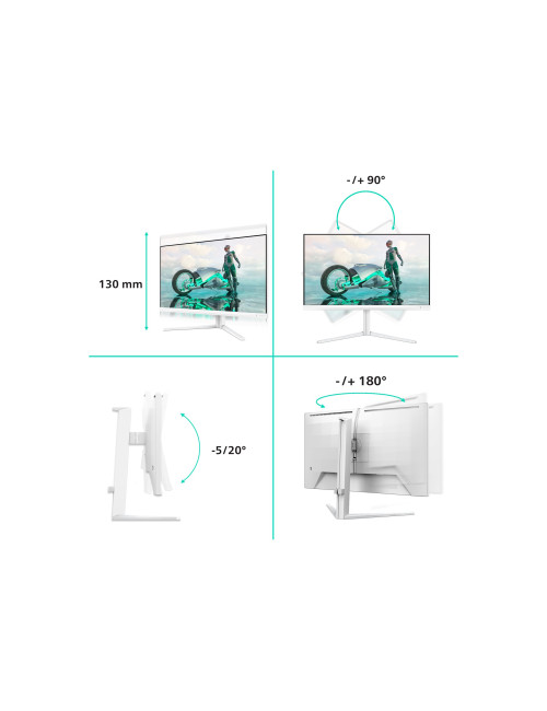 Philips 27M2N3501PA/00 | 27 " | Fast IPS | Quad HD | 16:9 | 260 Hz | 1 ms | 2560 x 1440 pixels | 300 cd/m | HDMI ports quantity 