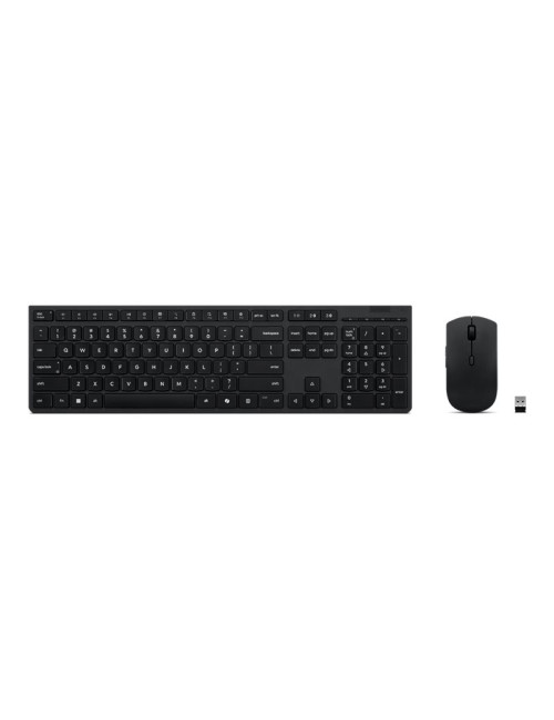 Lenovo Professional Wireless Rechargeable Combo Keyboard and Mouse-Nordic | Lenovo
