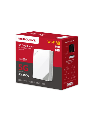 Mercusys MB520-5G 5G AX3000 Wireless Dual Band Router, Build-In 5G Modem | Mercusys