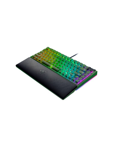 Razer BlackWidow V4 75% | Mechanical Gaming keyboard | Wired | US | Phantom Green Edition | Razer Mechanical Switches (Tactile)