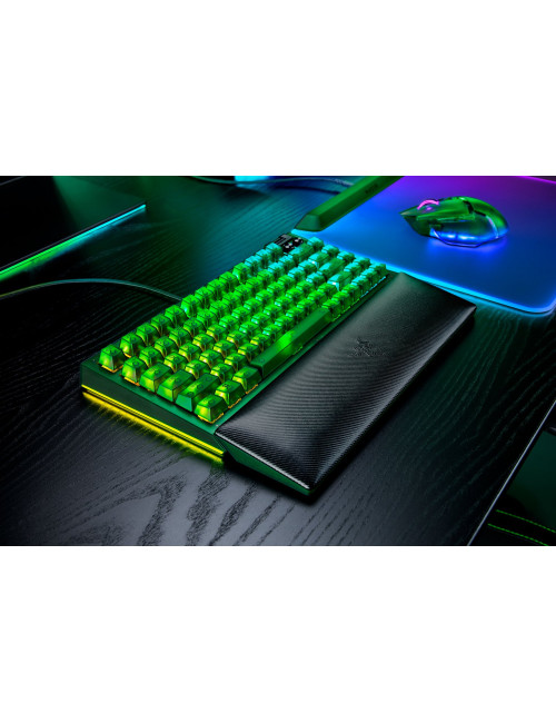 Razer BlackWidow V4 75% | Mechanical Gaming keyboard | Wired | US | Phantom Green Edition | Razer Mechanical Switches (Tactile)