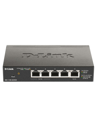 D-Link | 5-Port Gigabit PoE Smart Managed Switch and PoE Extender | DGS-1100-05PDV2 | Web managed | Desktop | Power supply type 