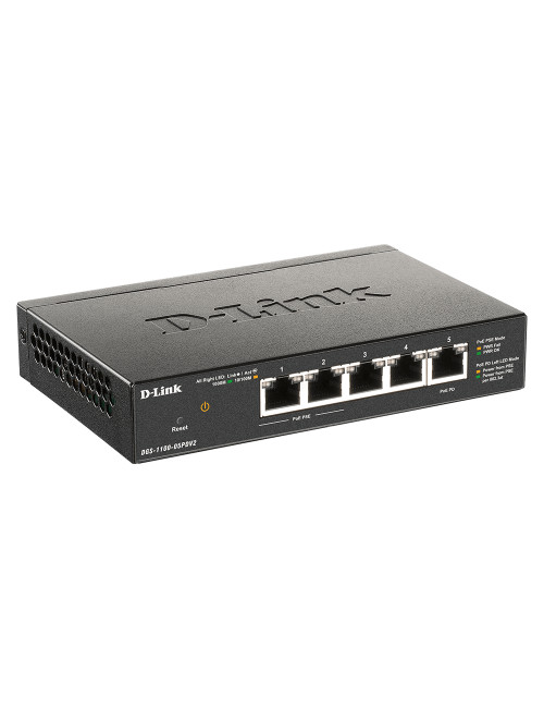 D-Link | 5-Port Gigabit PoE Smart Managed Switch and PoE Extender | DGS-1100-05PDV2 | Web managed | Desktop | Power supply type 