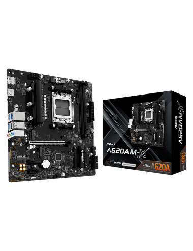 Mainboard|ASROCK|AMD A620A|SAM5|Micro-ATX|Memory DDR5|Memory slots 2|A620AM-X